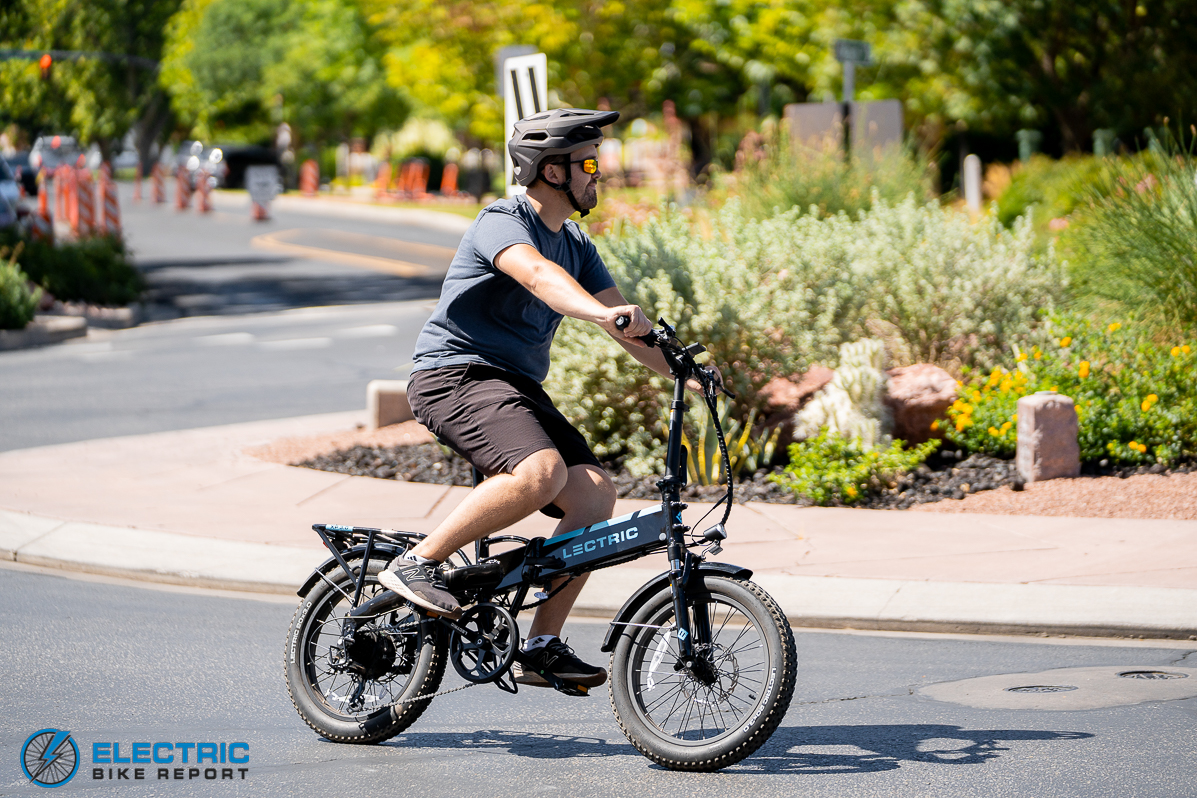 Lectric XP 3.0 E-Bike  - using the throttle
